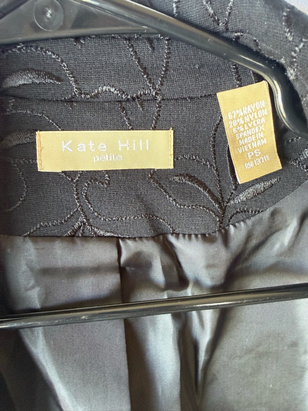 Kate Hill Black Embroidered Tailored Blazer - Picture 4 of 4